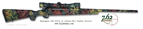 Fall Tundra leaf pattern to match fall colours on Remington 700