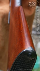 Checkered Steel Shotgun Buttplate Installed
